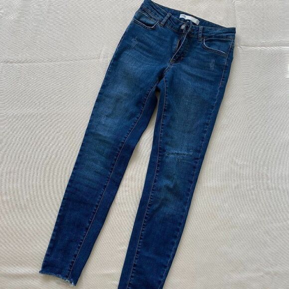 Zara Womens Skinny Jeans Denim Stretchy Pants 2 - Picture 1 of 6